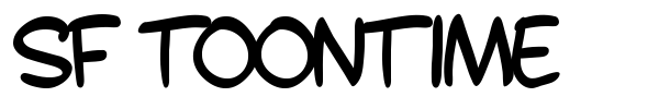 SF Toontime font preview